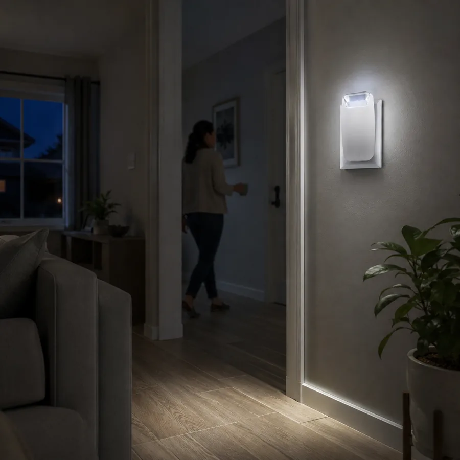 Rechargeable backup wall light