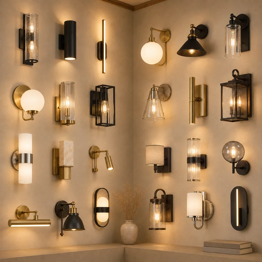Decorative architectural wall sconce